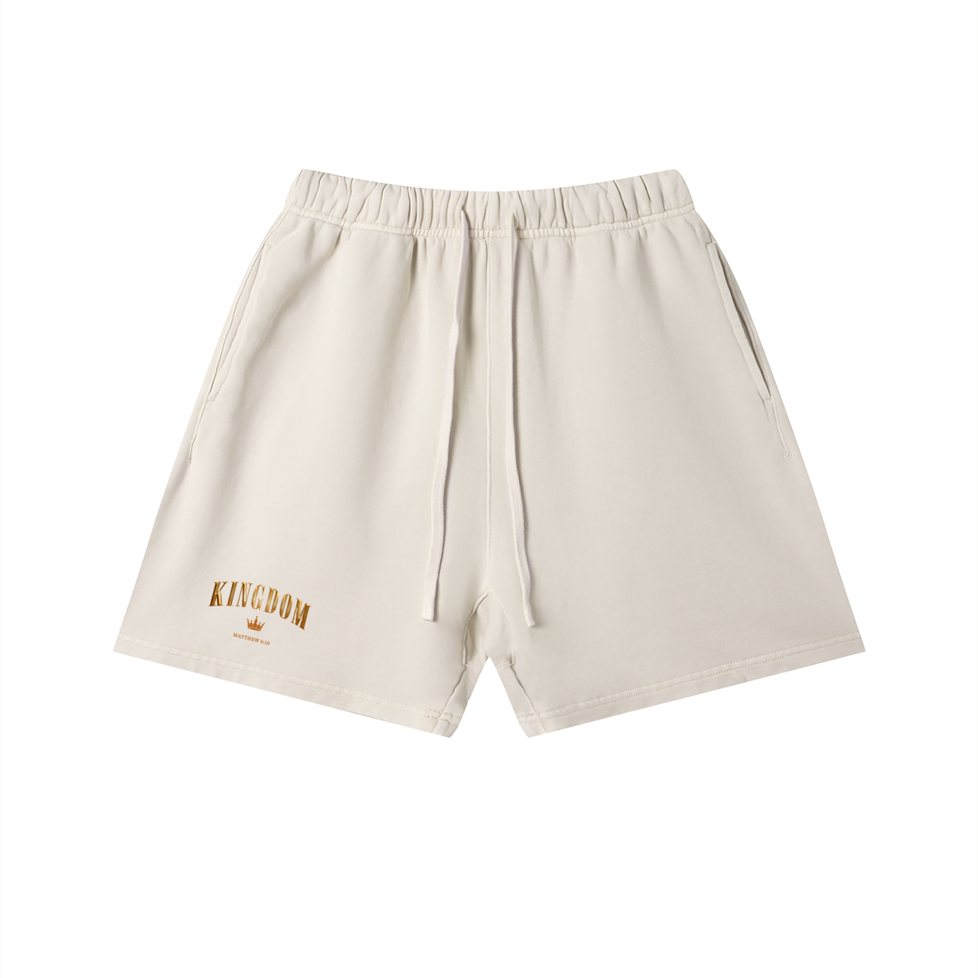 White Unisex Kingdom Shorts